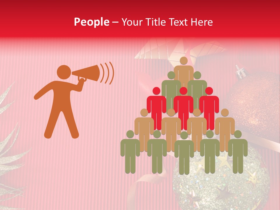 Star December Invitation PowerPoint Template