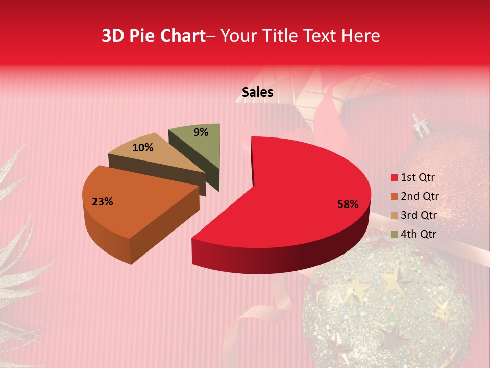 Star December Invitation PowerPoint Template