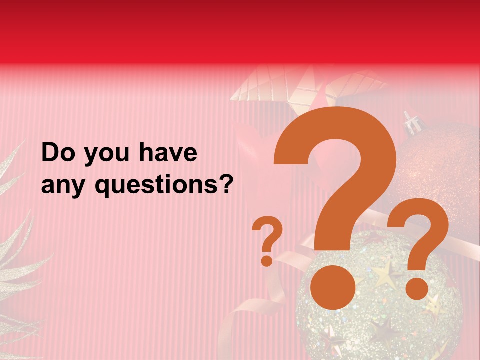 Star December Invitation PowerPoint Template