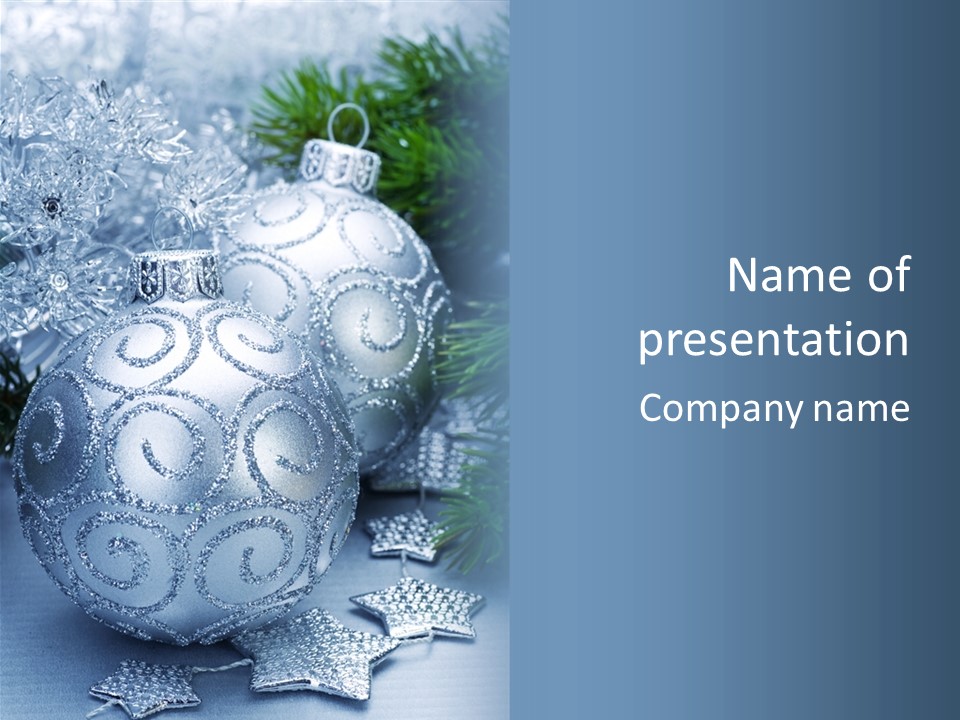 Decorative Tree Bulb PowerPoint Template