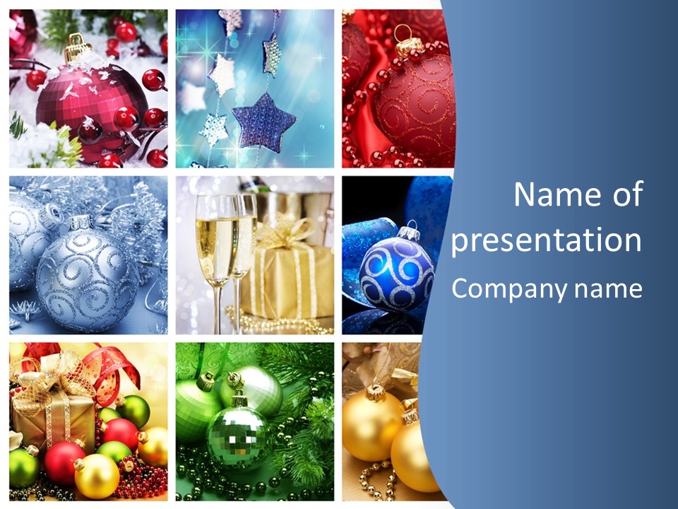 Christmas Collage PowerPoint Template