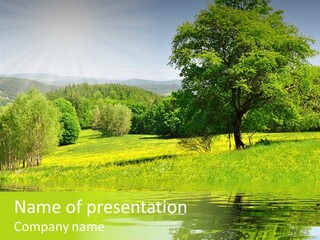 Spring Landscape PowerPoint Template