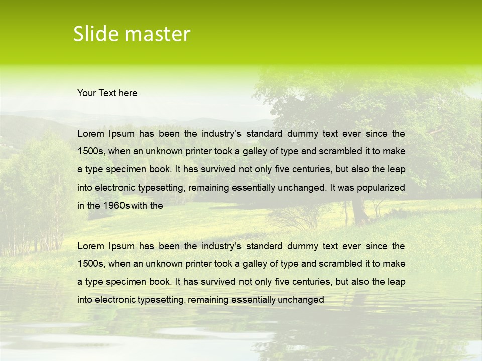 Spring Landscape PowerPoint Template