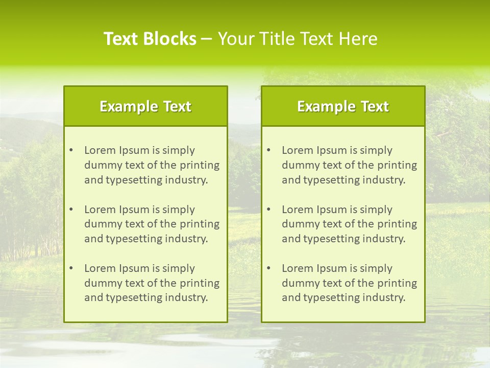 Spring Landscape PowerPoint Template