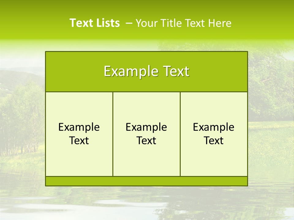 Spring Landscape PowerPoint Template