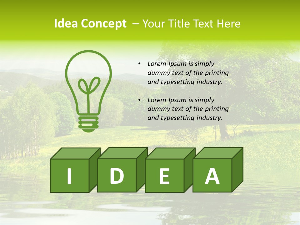 Spring Landscape PowerPoint Template