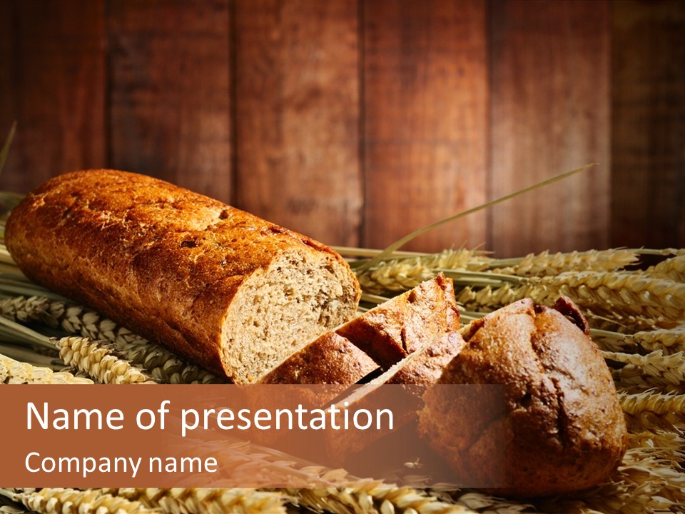 Rural Dough Sunflower PowerPoint Template