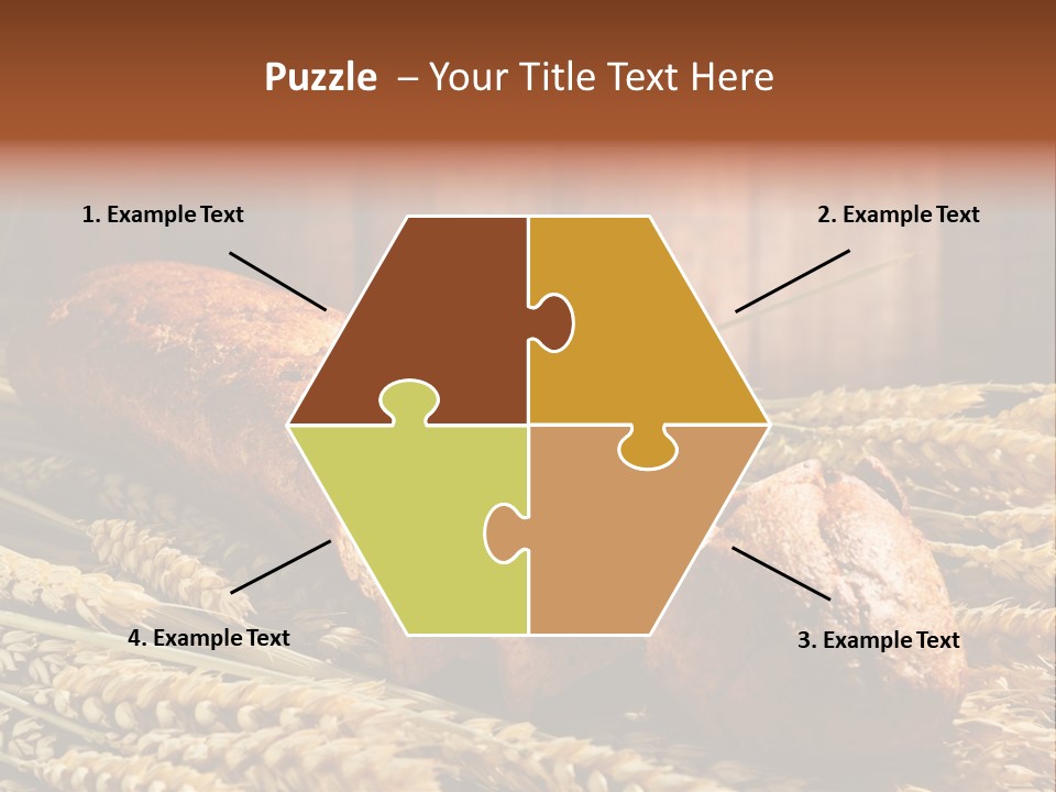 Rural Dough Sunflower PowerPoint Template