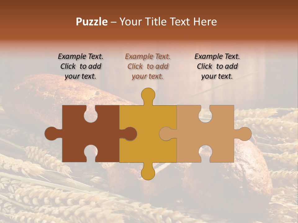 Rural Dough Sunflower PowerPoint Template