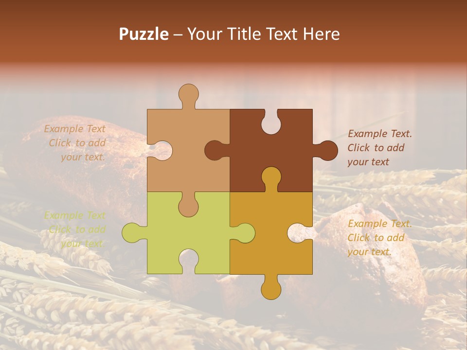 Rural Dough Sunflower PowerPoint Template