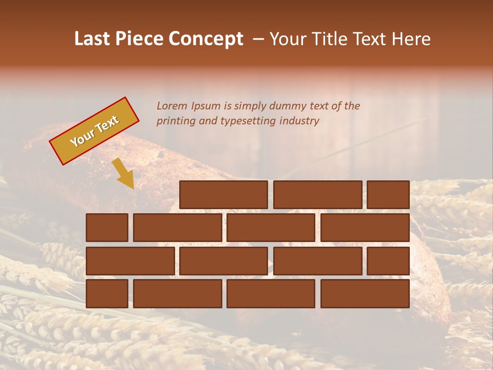 Rural Dough Sunflower PowerPoint Template