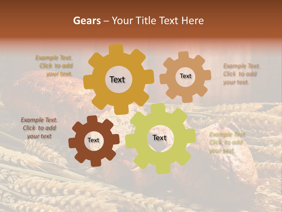 Rural Dough Sunflower PowerPoint Template