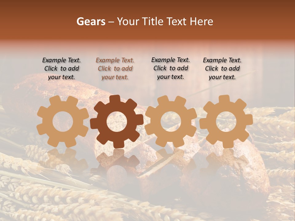 Rural Dough Sunflower PowerPoint Template