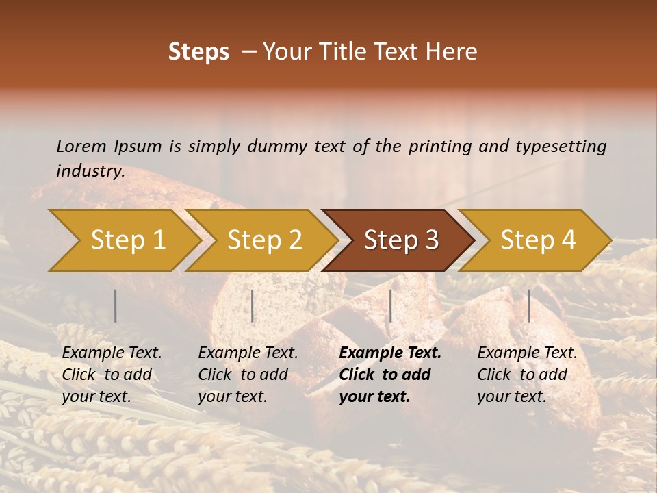 Rural Dough Sunflower PowerPoint Template