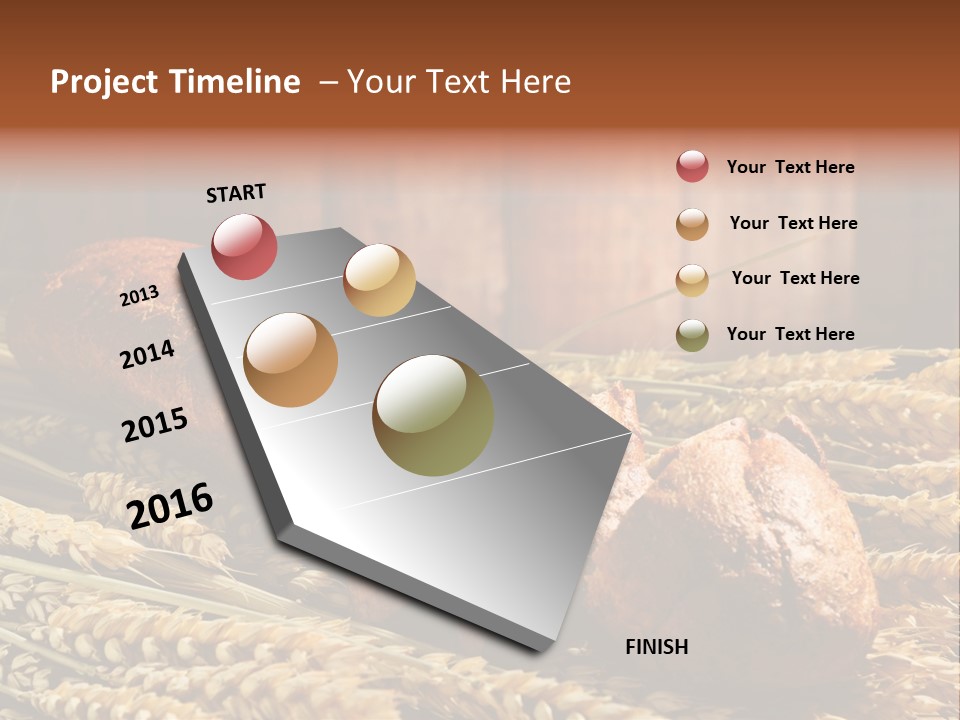 Rural Dough Sunflower PowerPoint Template