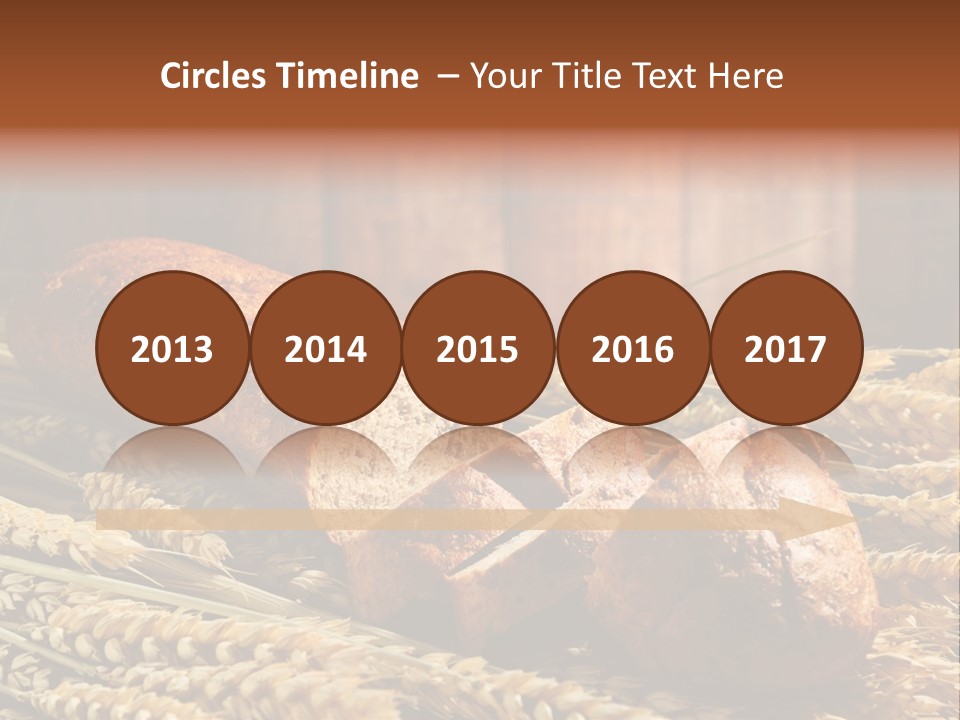 Rural Dough Sunflower PowerPoint Template