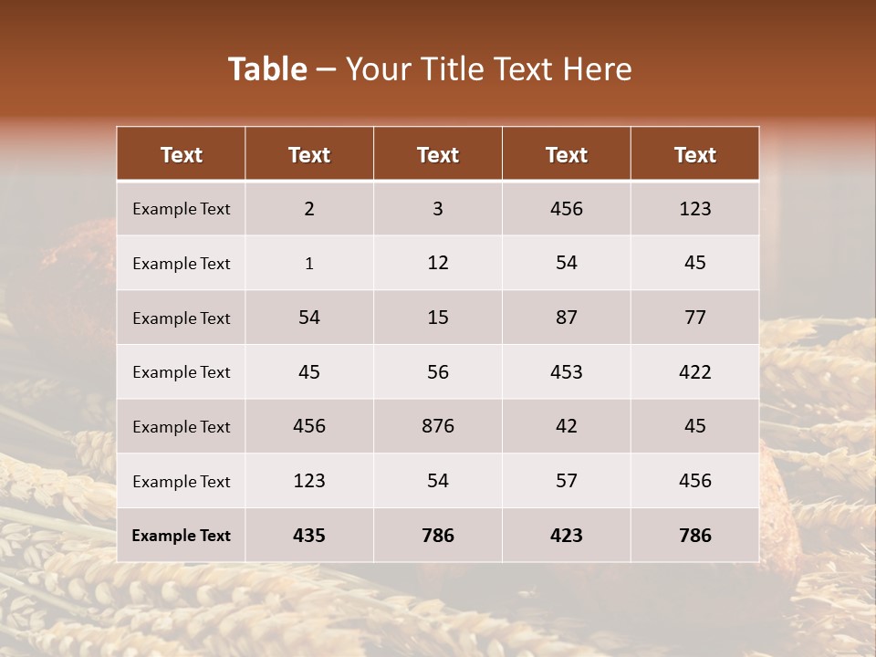 Rural Dough Sunflower PowerPoint Template