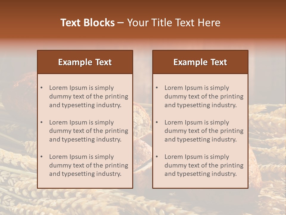 Rural Dough Sunflower PowerPoint Template