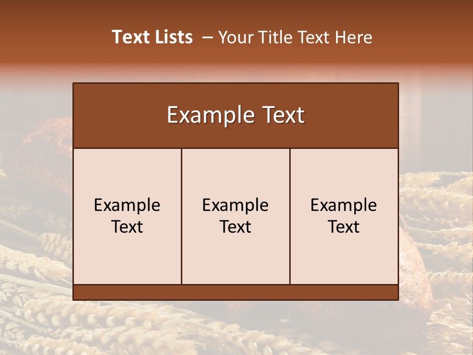 Rural Dough Sunflower PowerPoint Template