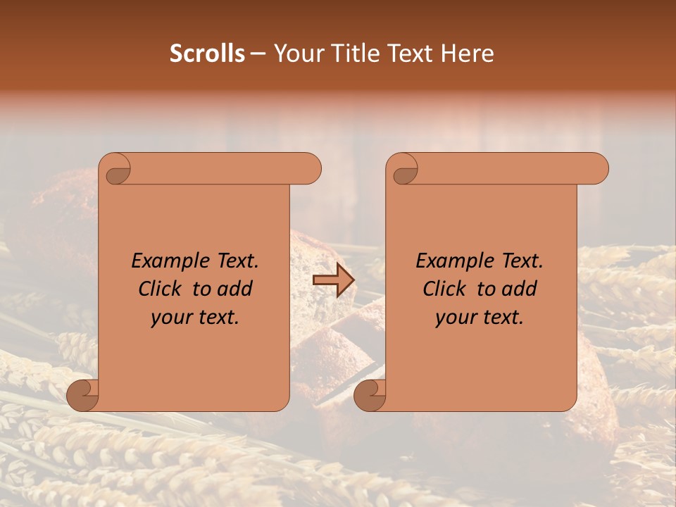 Rural Dough Sunflower PowerPoint Template
