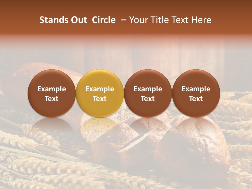 Rural Dough Sunflower PowerPoint Template