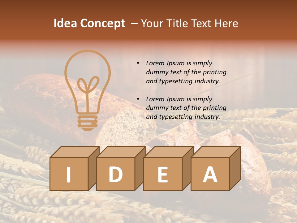 Rural Dough Sunflower PowerPoint Template