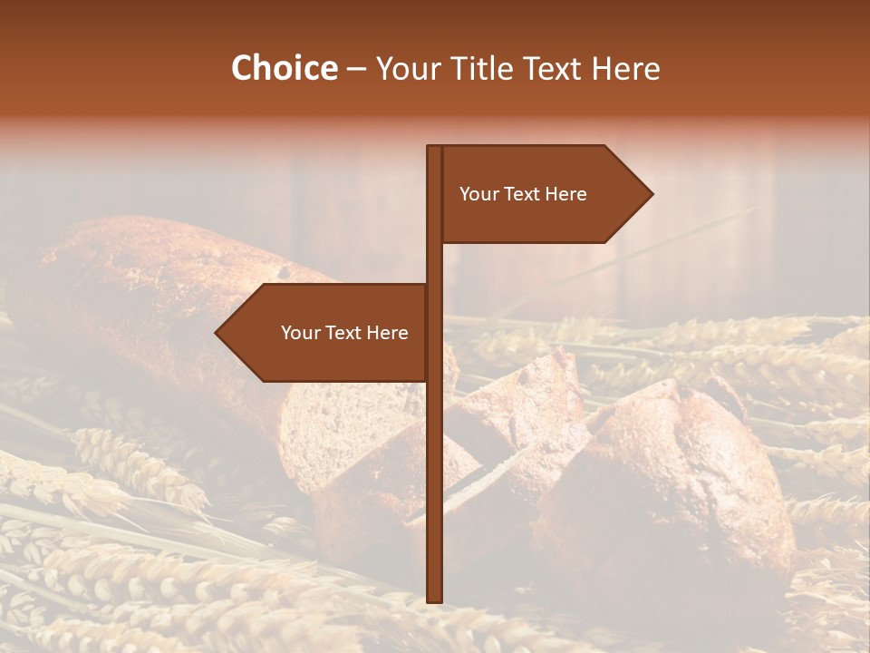 Rural Dough Sunflower PowerPoint Template