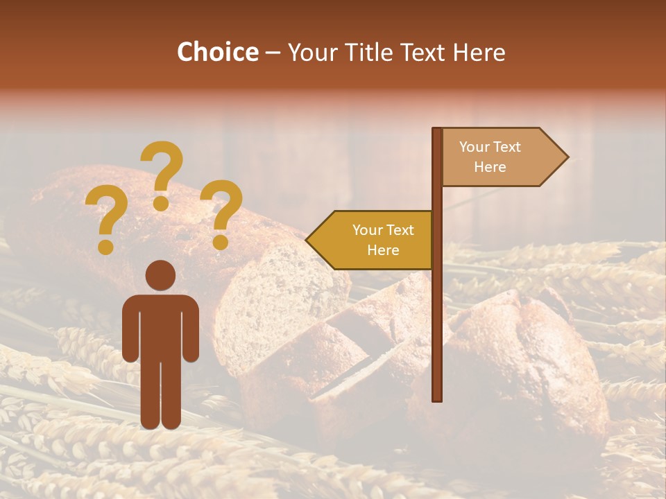 Rural Dough Sunflower PowerPoint Template