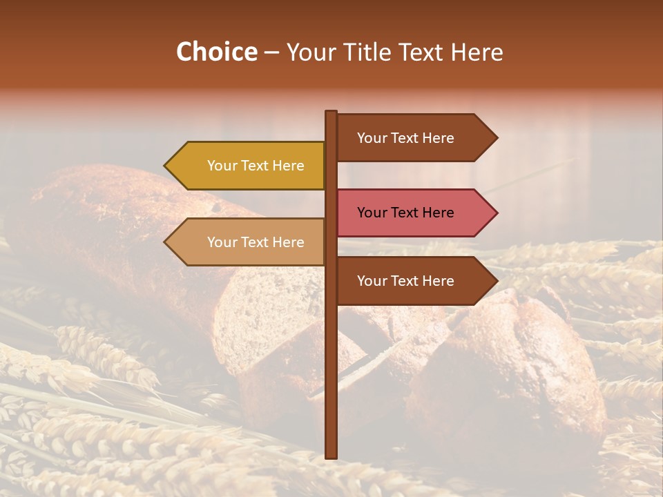 Rural Dough Sunflower PowerPoint Template
