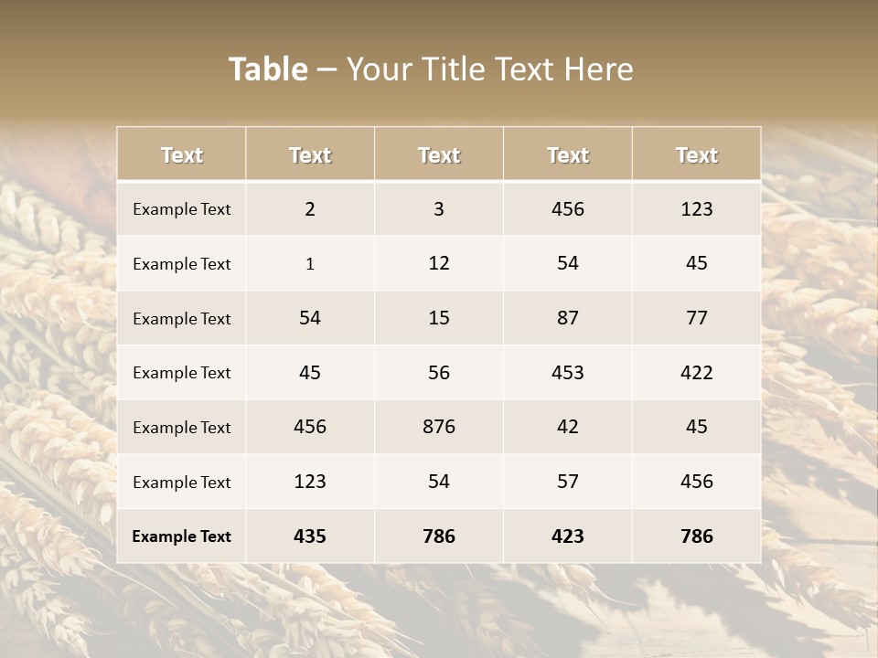Baker Nutrition Composition PowerPoint Template