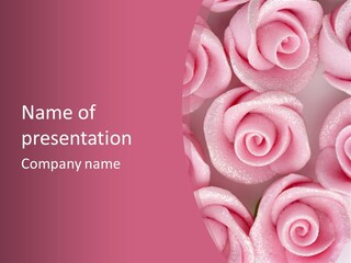 Roses Cake PowerPoint Template