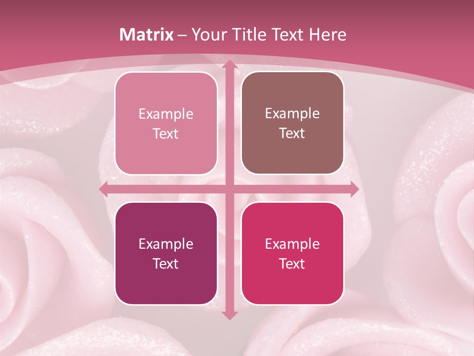Roses Cake PowerPoint Template