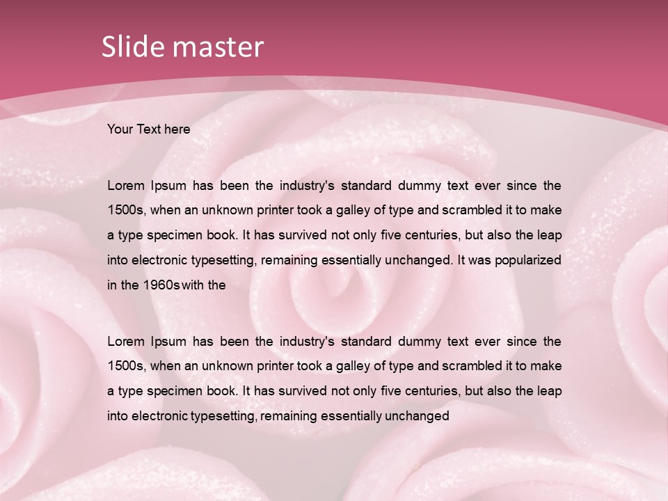 Roses Cake PowerPoint Template