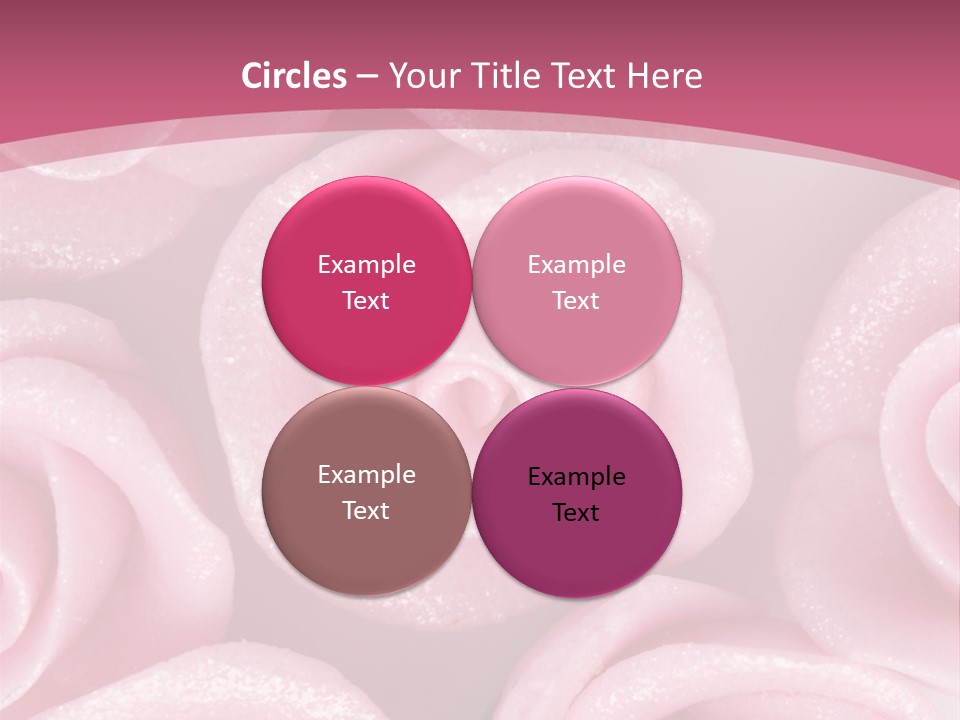 Roses Cake PowerPoint Template