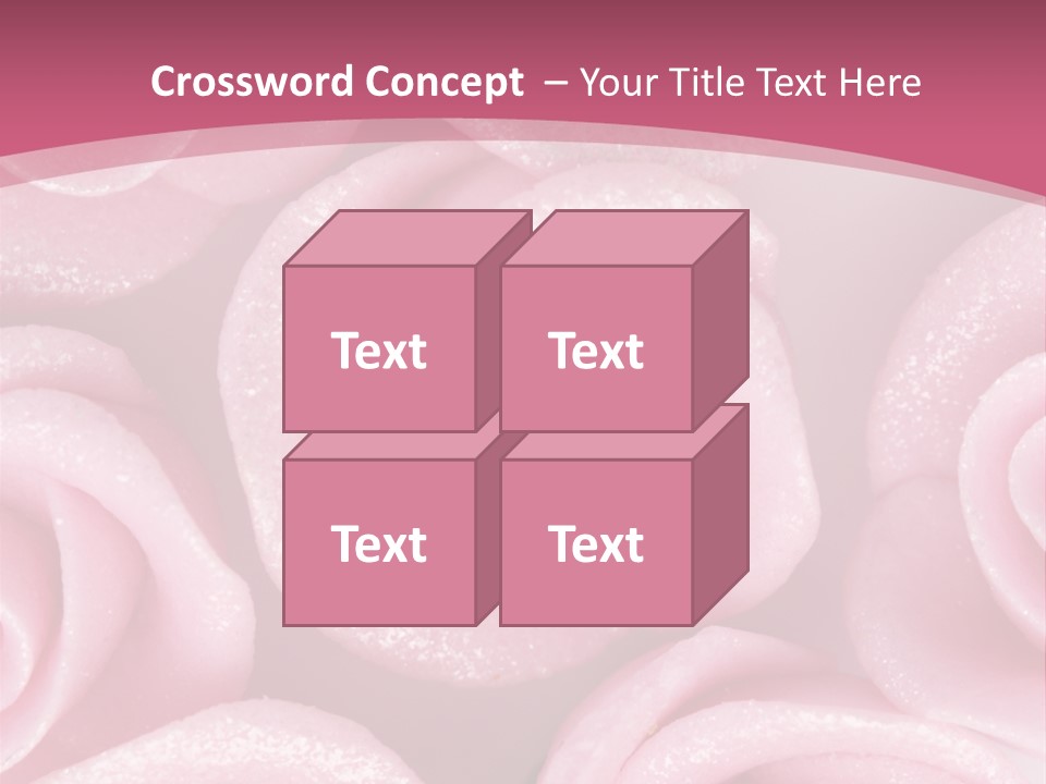 Roses Cake PowerPoint Template