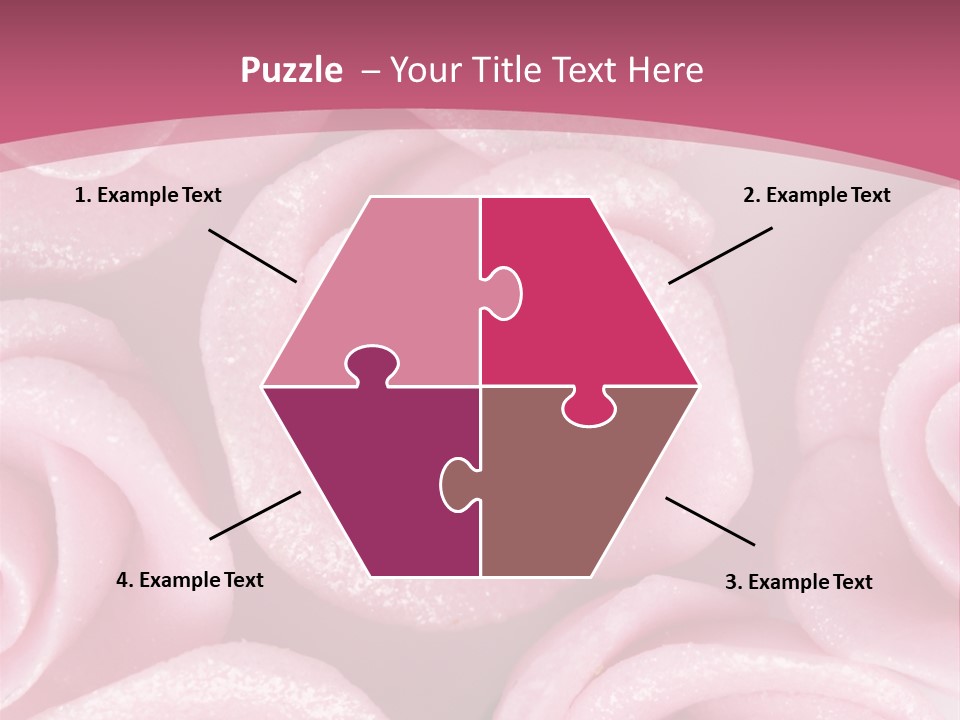 Roses Cake PowerPoint Template