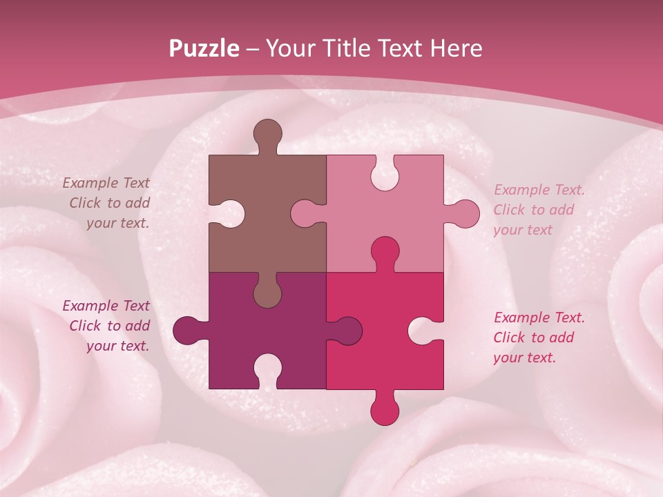 Roses Cake PowerPoint Template