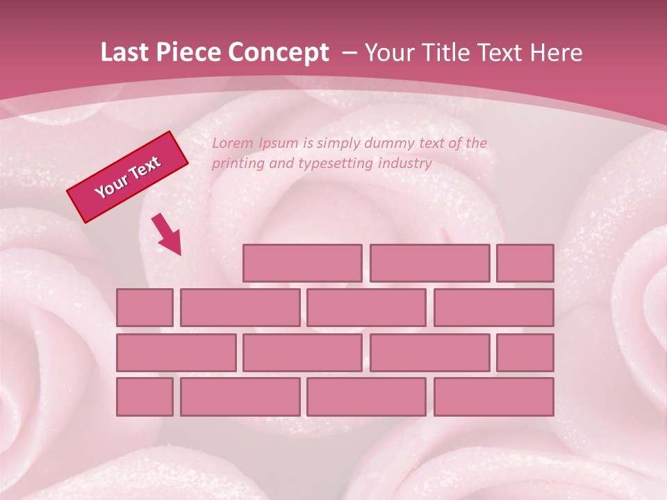 Roses Cake PowerPoint Template