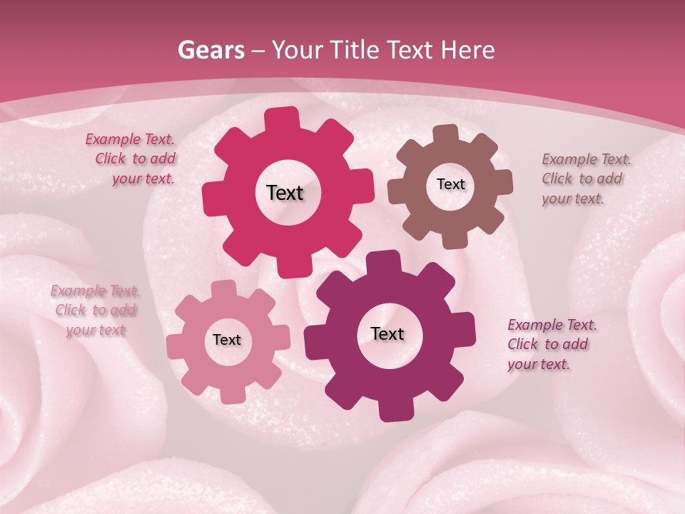 Roses Cake PowerPoint Template