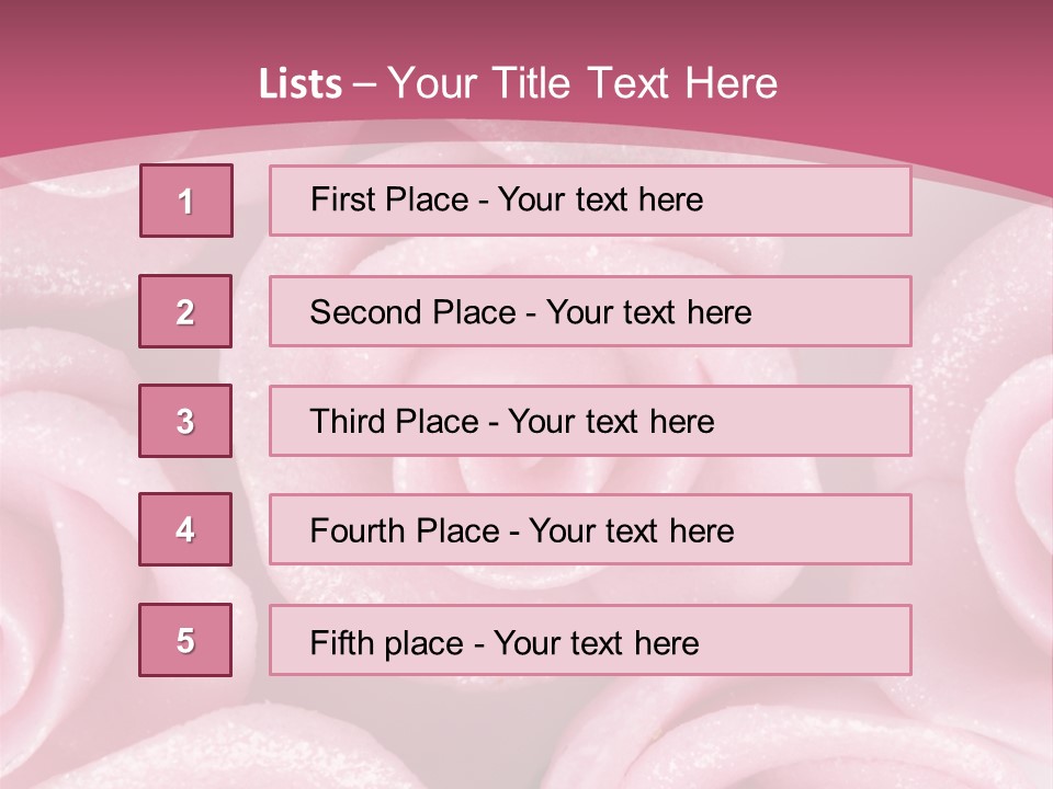 Roses Cake PowerPoint Template