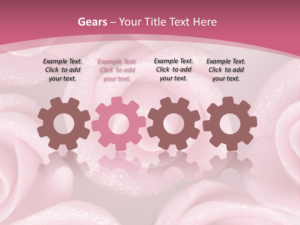 Roses Cake PowerPoint Template