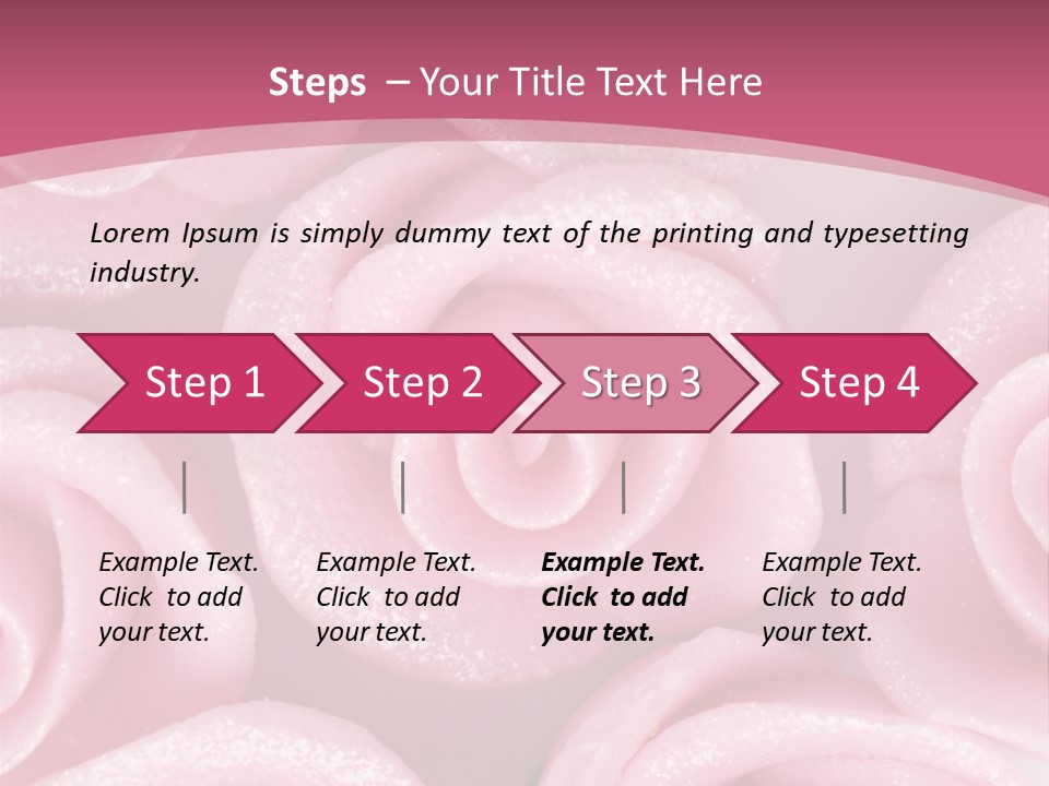 Roses Cake PowerPoint Template