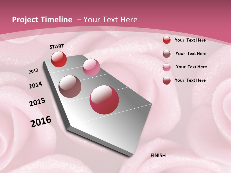 Roses Cake PowerPoint Template