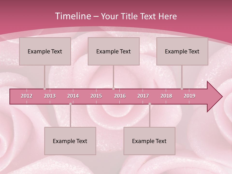 Roses Cake PowerPoint Template