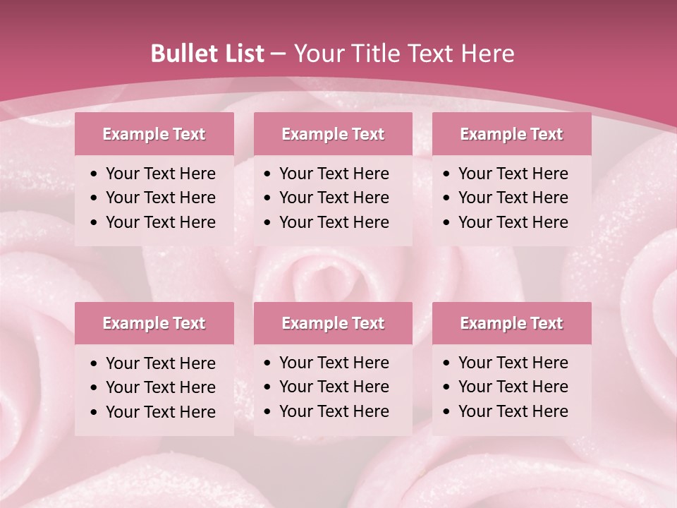 Roses Cake PowerPoint Template