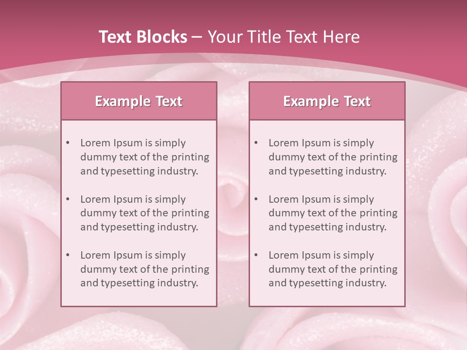 Roses Cake PowerPoint Template
