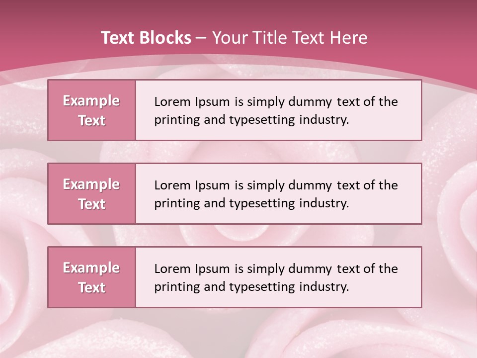 Roses Cake PowerPoint Template