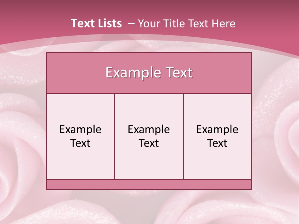 Roses Cake PowerPoint Template