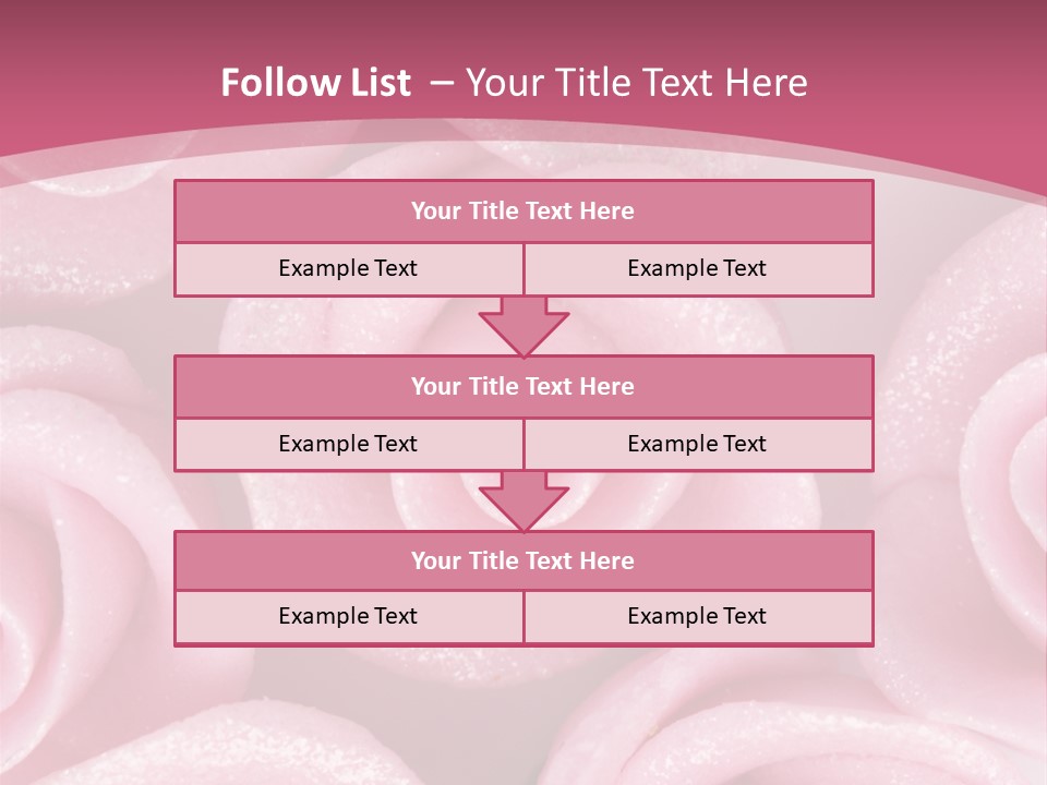 Roses Cake PowerPoint Template