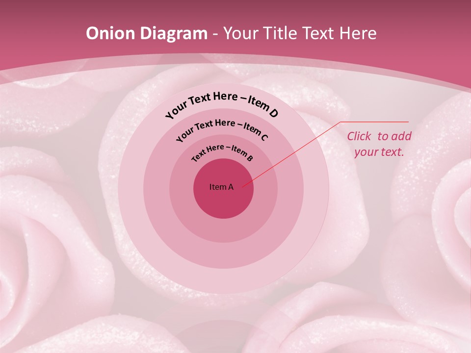 Roses Cake PowerPoint Template
